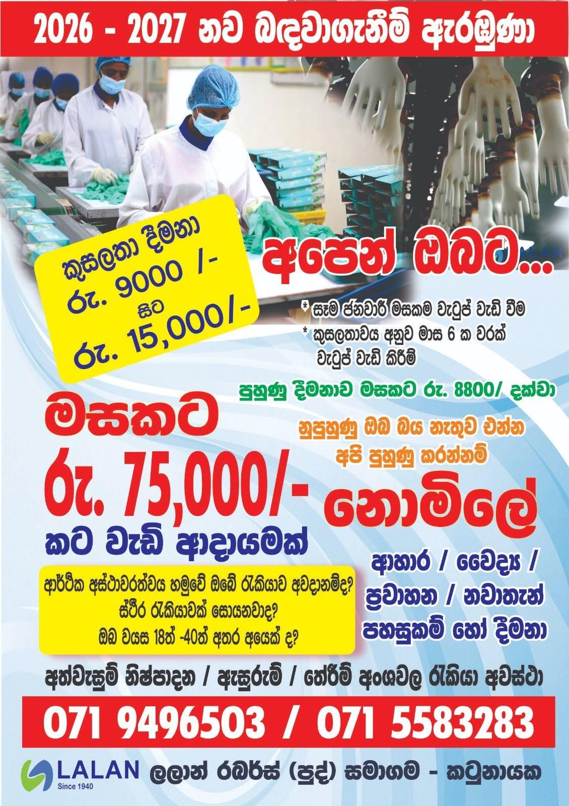 Glove Production — flyer