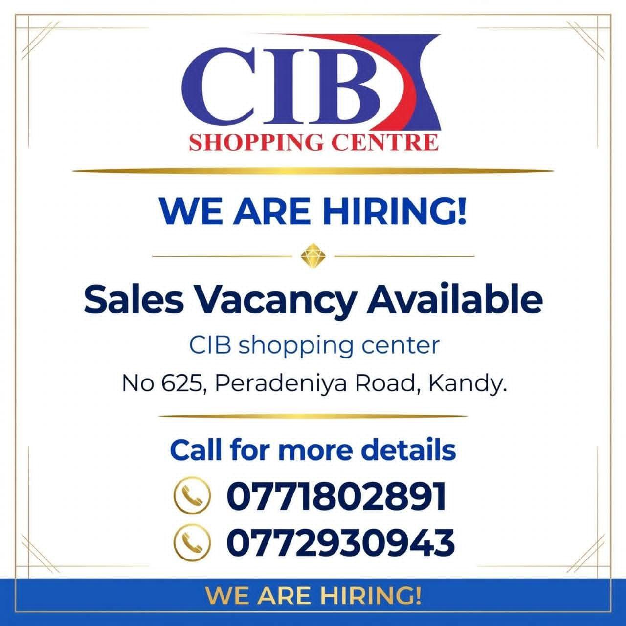 Sales Vacancy — flyer
