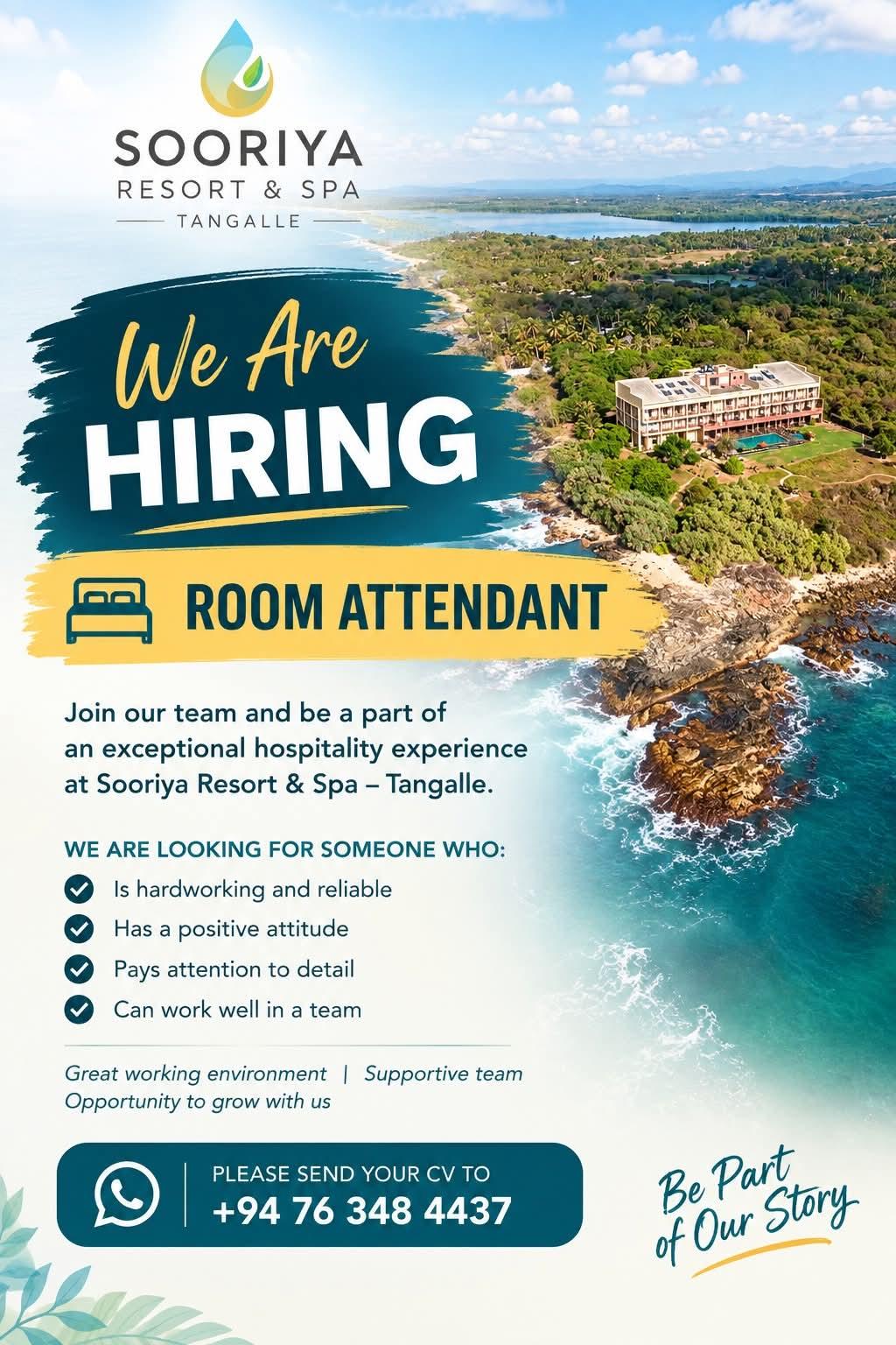 Room Attendant  — flyer