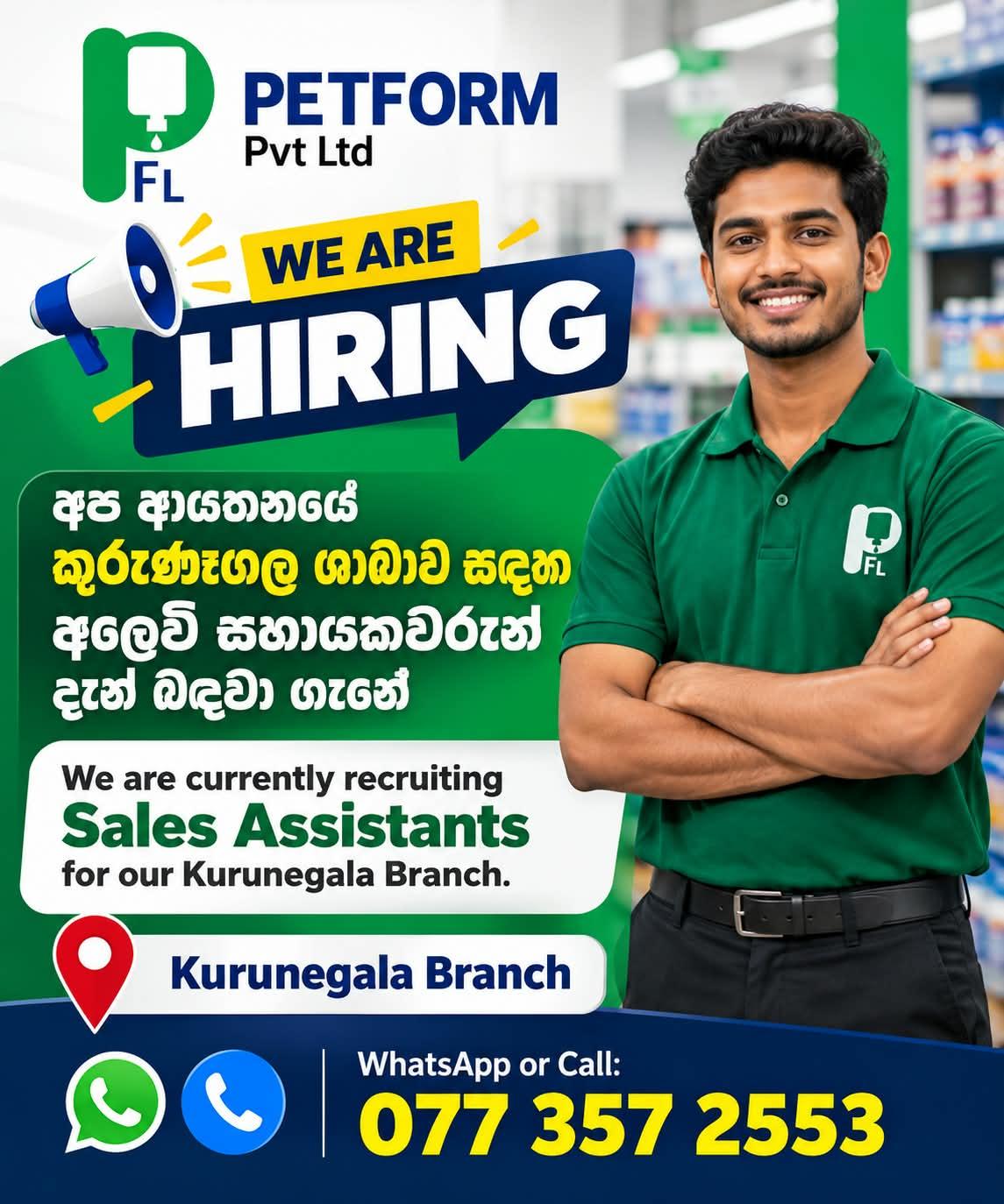 Sales Assistant  — flyer